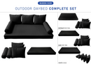 STYLE 3 - QUEEN SIZE Daybed Mattress Cushion Pillow Covers Inserts COMPLETE SET