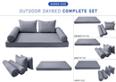 STYLE 4 - QUEEN SIZE Daybed Mattress Cushion Pillow Covers Inserts COMPLETE SET