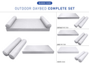 STYLE 5 - QUEEN SIZE Daybed Mattress Bolster Pillow Covers Inserts COMPLETE SET