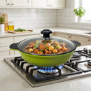 11" (28cm) 3D Diamond Coating Nonstick Jumbo Wok, Made in Korea Cookware Pan for Stir Fry, Sauteing, and Everyday Cooking