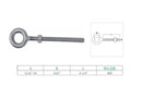 Marine Stainless Steel T316 Drop Forged Plain Eye Bolt