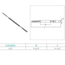 Marine Stainless Steel Swageless & Lag Turnbuckle For 3/16",1/8" Cable Wire Rope