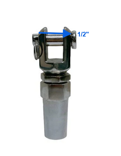 Marine Boat Stainless Steel T316 1/8" Swageless Jaw Cable Wire Rail Railing