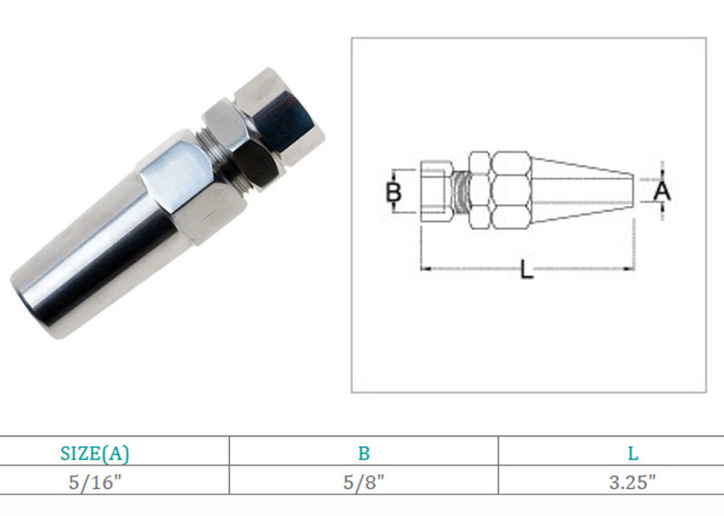 Marine Boat Stainless Steel T316 Swageless Receiver