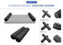 STYLE 5 Bolster Pillow for Outdoor Indoor Daybed Porch Swing Bed Queen Size | COVERS ONLY |