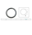 Marine Boat Stainless Steel Round Ring Link Connect Yacht