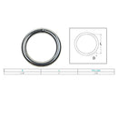 Marine Boat Stainless Steel Round Ring Link Connect Yacht