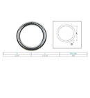 Marine Boat Stainless Steel Round Ring Link Connect Yacht