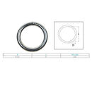 Marine Boat Stainless Steel Round Ring Link Connect Yacht