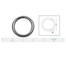 Marine Boat Stainless Steel Round Ring Link Connect Yacht