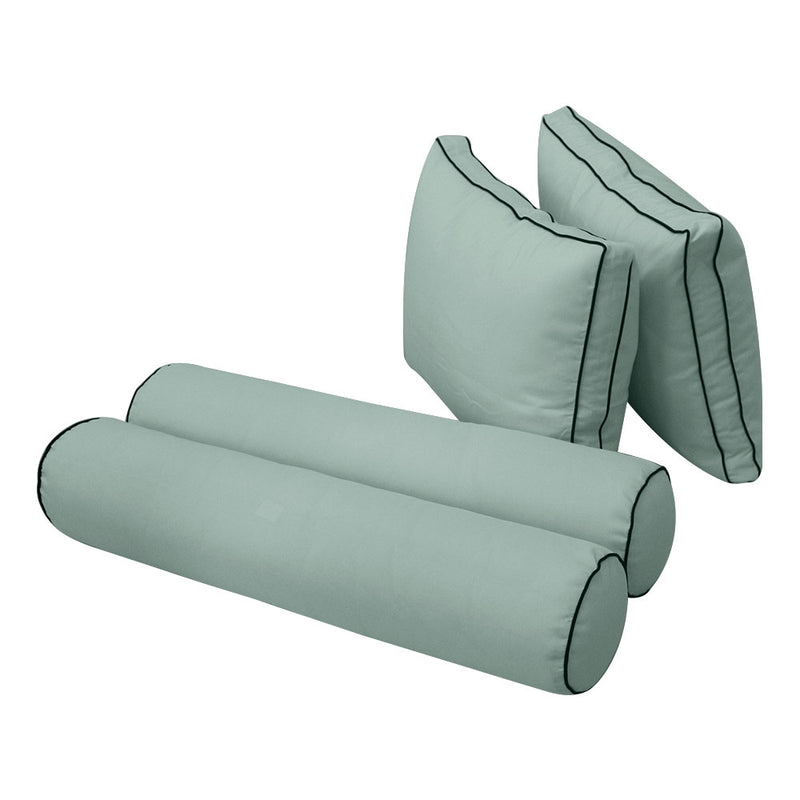 STYLE 1 - QUEEN SIZE Daybed Mattress Cushion Pillow Covers Inserts COMPLETE SET