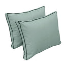 STYLE 1 Pillow & Bolster Cushion for Outdoor Indoor Daybed Porch Swing Bed Queen Size | COVERS ONLY |