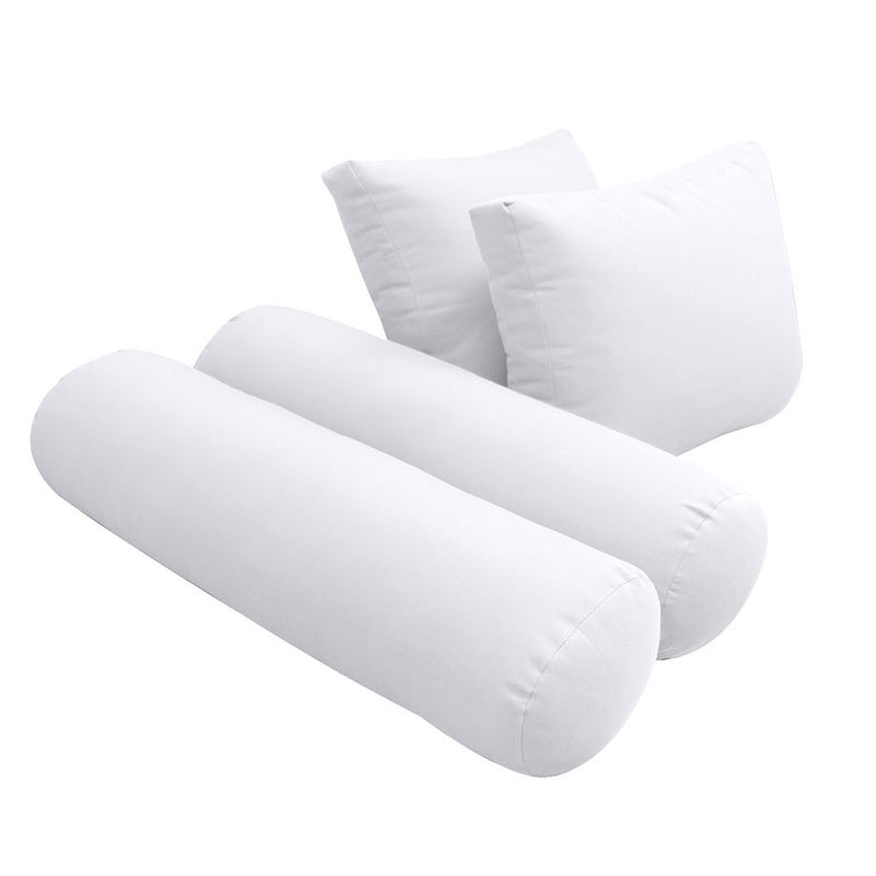 STYLE 1 Pillow & Bolster Cushion for Outdoor Indoor Daybed Porch Swing Bed Queen Size | COVERS ONLY |