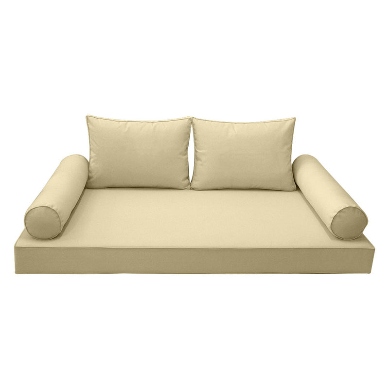 STYLE 1 - QUEEN SIZE Daybed Mattress Cushion Pillow Covers Inserts COMPLETE SET