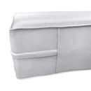Style 1 Complete Set Twin Size Wood Patio Sofa Daybed + Cushion Inserts + Covers