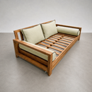 STYLE 1 Pillow & Bolster Cushion for Outdoor Indoor Daybed Porch Swing Bed Queen Size Contrast Trim AD005 | COVERS ONLY |
