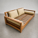 STYLE 1 Pillow & Bolster Cushion for Outdoor Indoor Daybed Porch Swing Bed Full Size Contrast Trim AD103 | COVERS ONLY |