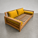 STYLE 1 Pillow & Bolster Cushion for Outdoor Indoor Daybed Porch Swing Bed Full Size Contrast Trim AD108 | COVERS ONLY |