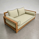 Style1 Twin Size 5PC Contrast Pipe Outdoor Daybed Mattress Cushion Bolster Pillow Complete Set AD005