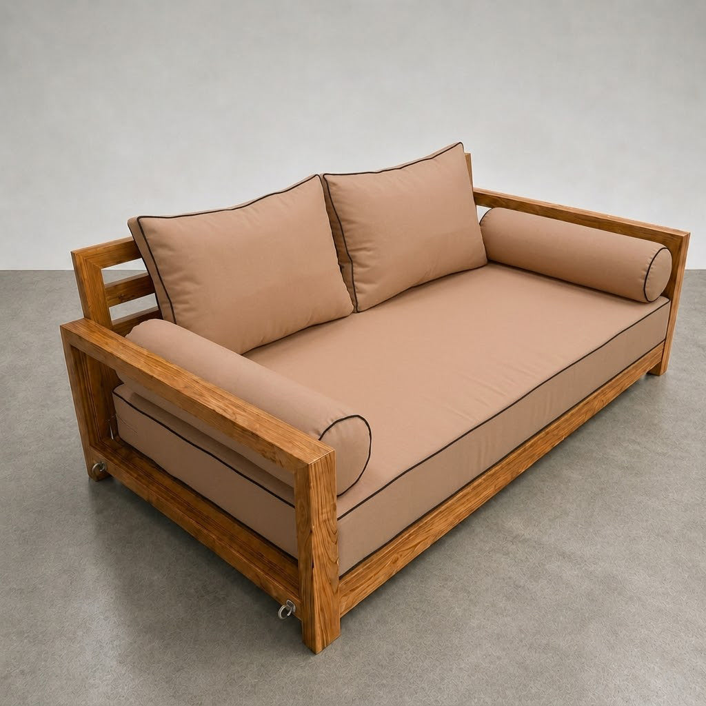 STYLE 1 - Mattress & Pillow Bolster Cushion Cover and Insert for Outdoor Indoor Daybed Porch Swing Bed Crib Size