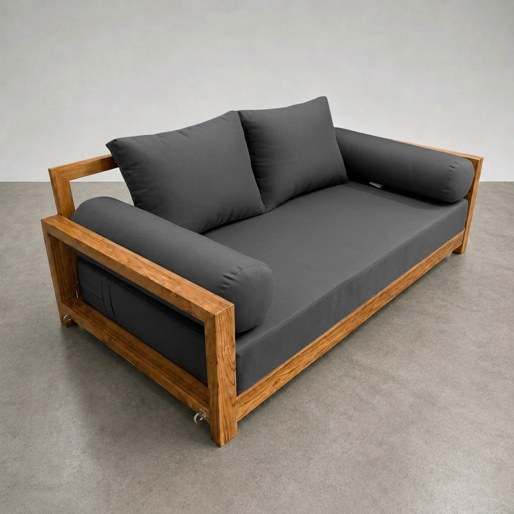 STYLE 1 - Mattress & Pillow Bolster Cushion Cover and Insert for Outdoor Indoor Daybed Porch Swing Bed Crib Size