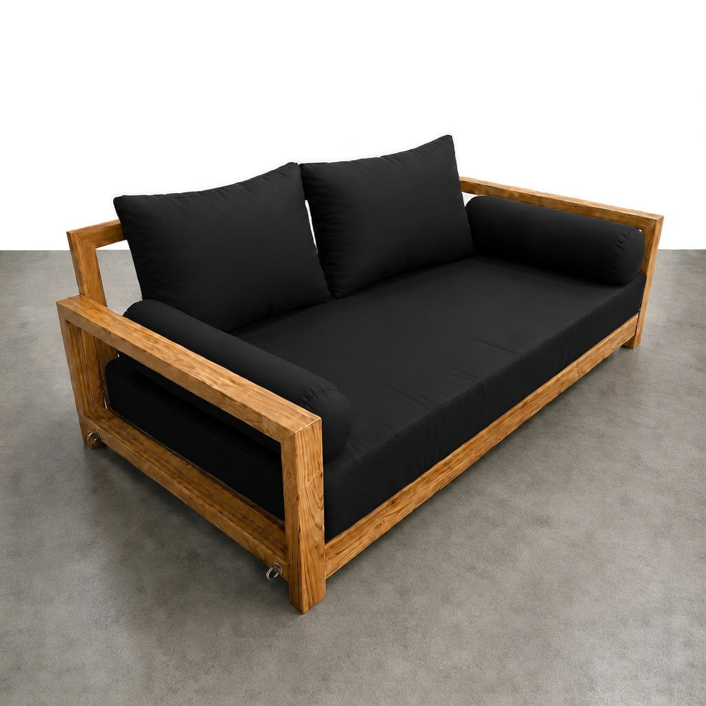 STYLE 1 - Mattress & Pillow Bolster Cushion Cover and Insert for Outdoor Indoor Daybed Porch Swing Bed Crib Size