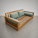 STYLE 1 Pillow & Bolster Cushion for Outdoor Indoor Daybed Porch Swing Bed Twin Size Knife Edge AD002 | COVERS ONLY |