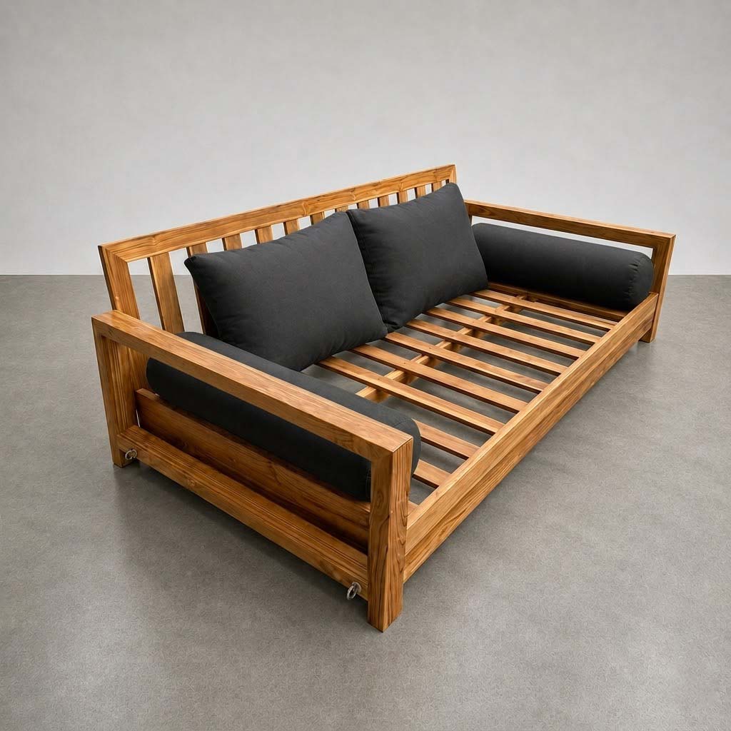 STYLE 1 Pillow & Bolster Cushion for Outdoor Indoor Daybed Porch Swing Bed Crib Size Knife Edge AD003 | COVERS ONLY |