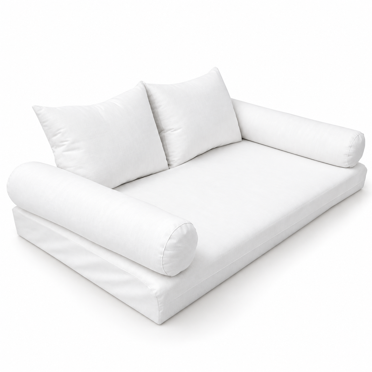 STYLE 1 Twin Size Mattress Foam, Pillow & Bolster Cushion Polyester Fiberfill Inserts for Outdoor Indoor Daybed Porch Swing Bed | INSERT ONLY |