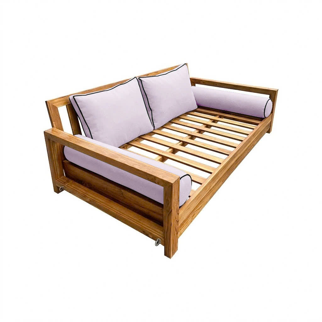 STYLE 1 Pillow & Bolster Cushion for Outdoor Indoor Daybed Porch Swing Bed Twin Size | COVERS ONLY |