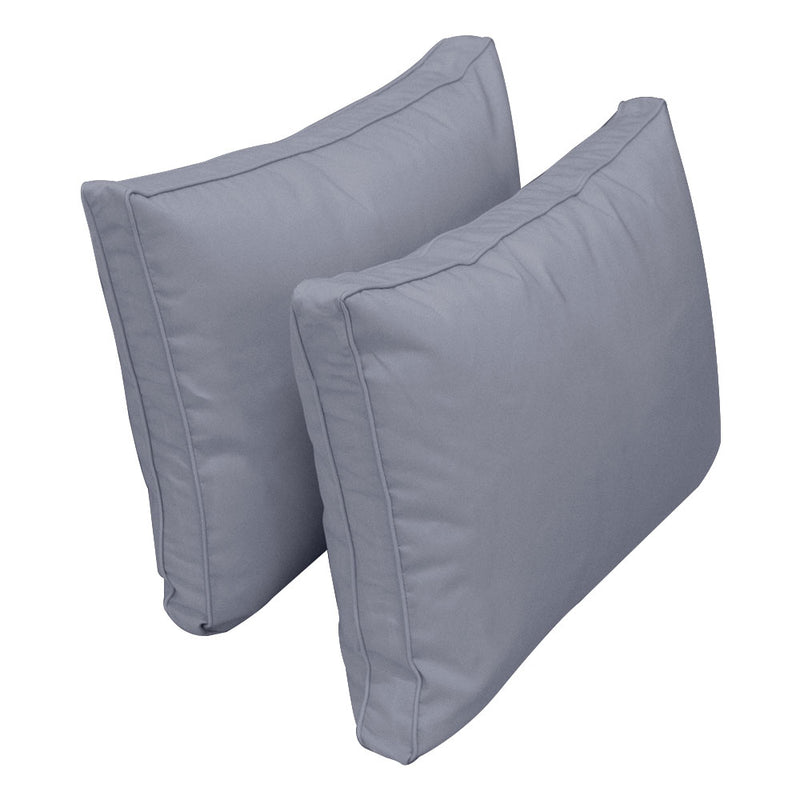 STYLE 1 Pillow & Bolster Cushion for Outdoor Indoor Daybed Porch Swing Bed Queen Size | COVERS ONLY |