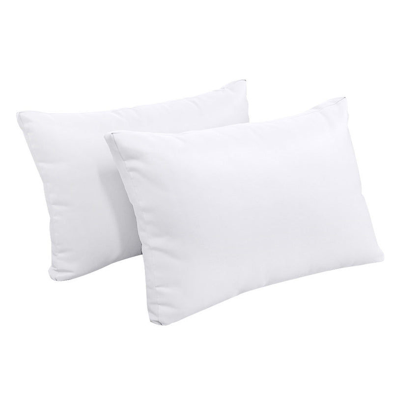 STYLE 2 Pillow & Bolster Cushion for Outdoor Indoor Daybed Porch Swing Bed Queen Size | COVERS ONLY |