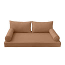 STYLE 2 - QUEEN SIZE Daybed Mattress Cushion Pillow Covers Inserts COMPLETE SET