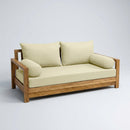 STYLE 2 - Mattress & Pillow Bolster Cushion for Outdoor Indoor Daybed Porch Swing Bed Knife Edge Full Size AD005 | COVERS ONLY |