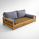 STYLE 2 Pillow & Bolster Cushion for Outdoor Indoor Daybed Porch Swing Bed Queen Size Contrast Trim AD001 | COVERS ONLY |