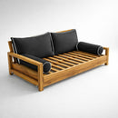 STYLE 2 Pillow & Bolster Cushion for Outdoor Indoor Daybed Porch Swing Bed Queen Size Contrast Trim AD003 | COVERS ONLY |