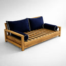 STYLE 2 Pillow & Bolster Cushion for Outdoor Indoor Daybed Porch Swing Bed Full Size Contrast Trim AD101 | COVERS ONLY |