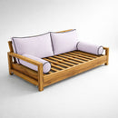 STYLE 2 Pillow & Bolster Cushion for Outdoor Indoor Daybed Porch Swing Bed Queen Size Contrast Trim AD107 | COVERS ONLY |