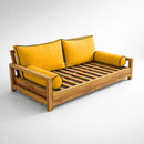 STYLE 2 Pillow & Bolster Cushion for Outdoor Indoor Daybed Porch Swing Bed Queen Size Contrast Trim AD108 | COVERS ONLY |