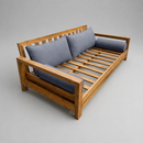 STYLE 2 Pillow & Bolster Cushion for Outdoor Indoor Daybed Porch Swing Bed Twin Size Piped Trim AD001 | COVERS ONLY |
