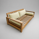 STYLE 2 Pillow & Bolster Cushion for Outdoor Indoor Daybed Porch Swing Bed Crib Size Piped Trim AD005 | COVERS ONLY |