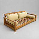 STYLE 2 Pillow & Bolster Cushion for Outdoor Indoor Daybed Porch Swing Bed Queen Size Piped Trim AD103 | COVERS ONLY |