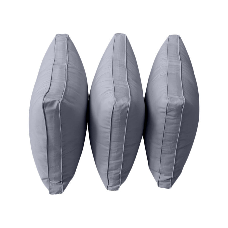 STYLE 3 Pillow & Bolster Cushion for Outdoor Indoor Daybed Porch Swing Bed Queen Size | COVERS ONLY |