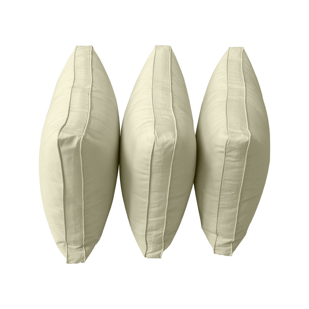STYLE 3 Pillow & Bolster Cushion for Outdoor Indoor Daybed Porch Swing Bed Queen Size | COVERS ONLY |