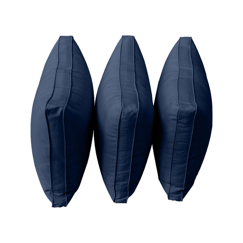 STYLE 3 Pillow & Bolster Cushion for Outdoor Indoor Daybed Porch Swing Bed Queen Size | COVERS ONLY |