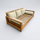 STYLE 3 Pillow & Bolster Cushion for Outdoor Indoor Daybed Porch Swing Bed Crib Size Contrast Trim AD005 | COVERS ONLY |