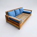 STYLE 3 Pillow & Bolster Cushion for Outdoor Indoor Daybed Porch Swing Bed Full Size Contrast Trim AD102 | COVERS ONLY |