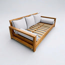 STYLE 3 Pillow & Bolster Cushion for Outdoor Indoor Daybed Porch Swing Bed Full Size Contrast Trim AD105 | COVERS ONLY |