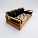 STYLE 3 Pillow & Bolster Cushion for Outdoor Indoor Daybed Porch Swing Bed Queen Size Contrast Trim AD109 | COVERS ONLY |