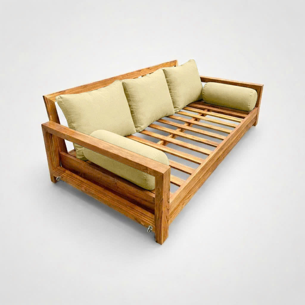 STYLE 3 Pillow & Bolster Cushion for Outdoor Indoor Daybed Porch Swing Bed Crib Size Knife Edge AD103 | COVERS ONLY |